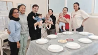 León XIV y las vecinas del segundo del Palacio Arzobispal
