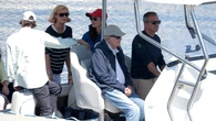 Don Juan Carlos sale a navegar con la infanta Margarita y María Zurita por Sanxenxo