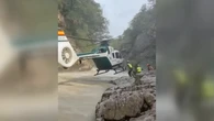 Video: Arriesgado rescate de la Guardia Civil a tres barranquistas belgas en Huesca