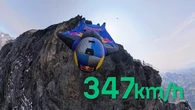 Peter Salzmann alcanza 347 km/h en wingsuit y supera al dron más rápido del planeta