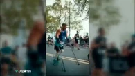 La gesta del atleta paralímpico David Wetherill: nuevo récord de maratón en muletas