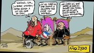 La inmortalidad de China, Rusia y Corea del Norte, en la viñeta gráfica de Alfredo Boto