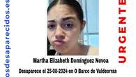 Buscan a Martha Elizabeth Domínguez Novoa, de 16 años, después de haberse escapado de un centro en Ourense