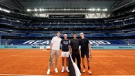 Así se construyó la pista de entrenamiento del Mutua Madrid Open en el Bernabéu