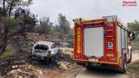 Encuentran un cadáver calcinado dentro del coche que ha provocado el incendio forestal de Castellón