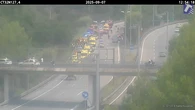 Vuelca un autocar con 60 pasajeros en Santa Susanna, Barcelona: dos heridos graves y varios leves