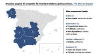 Bruselas apoyará siete proyectos de explotación de materias primas en España para extraer minerales