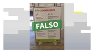 Aena desmiente un falso cartel de prevención del hantavirus en el aeropuerto de Tenerife Sur