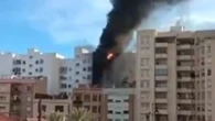 Un incendio en un edificio de Castellón obliga a movilizar a bomberos y Policía Local