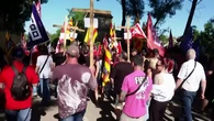 La plantilla de Freixenet sale a la calle para protestar contra el despido de 180 trabajadores