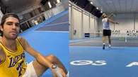 Carlos Alcaraz avanza en sus entrenamientos y eleva la intensidad sobre la pista