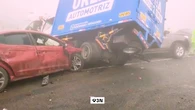 VÍDEO: Un choque múltiple entre autobuses y otros vehículos deja una decena de heridos