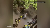 Un ladrón se queda atrapado en mitad de un robo y acaba pidiendo auxilio a gritos