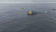Una boya de 42 metros convierte las olas del mar Cantábrico en luz para los hogares