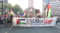 Continúan las protestas en el País Vasco para exigir que se rompan los vínculos institucionales con Israel