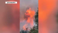 Sigue la alerta por el incendio de Córdoba: el fuego se reactiva y las llamas están ya a 10 kilómetros del centro con 300 personas desalojadas