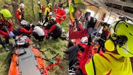 Rescatan a un hombre grave tras precipitarse de un árbol mientras lo talaba en Cantabria