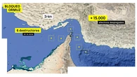 El despliegue militar de EEUU para impedir que Irán exporte petróleo: 6 destructores y el portaaviones Abraham Lincoln