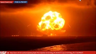 El impactante video de la explosión de un cohete de la empresa de Jeff Bezos que genera una enorme bola de fuego