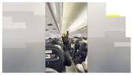 VIDEO: El pánico de los pasajeros dentro de un avión en el aeropuerto de Caracas durante los terremotos en Venezuela