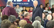 Biden calls voter a "liar" in heated exchange