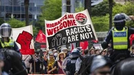 Police officers hospitalised in Melbourne CBD protests