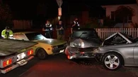 Vintage cars damaged in Melbourne crash
