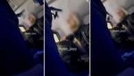 Moment flight attendant confronts stowaway on New York to Paris flight