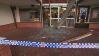Adelaide ram raid caught on camera as tobacco store looted