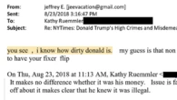 'I know how dirty Donald is': What emails show about Trump-Epstein link