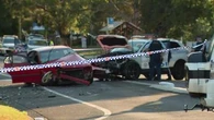 Three injured after head-on collision involving police car