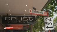 Pigeons caught on camera raiding toppings at Sydney pizza shop