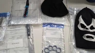 Men charged with stashing drugs, weapons, balaclava in car