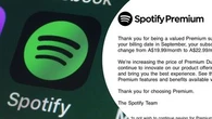 Spotify users in Australia hit with monthly price hike