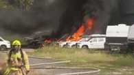 Paper storage facility goes up in flames in Sydney's east