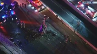 Three critically injured after helicopter crashes onto California highway