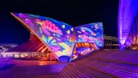 Sydney Opera House sails light up to mark 50 Years of Apple