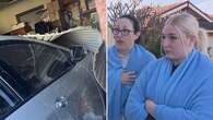 'Very lucky:' Mother, daughter escape harm after crashing through garage door