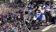 Fans flood the streets as bumper crowd predicted