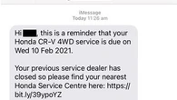 Misleading text sent by Honda costs business $6 million