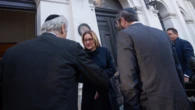 Premier's pledge after visiting fire-damaged synagogue