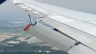 Part of US plane's wing breaks off during flight