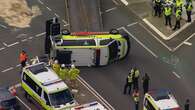 Four people injured in Ambulance rollover in Brisbane