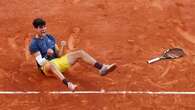 Carlos Alcaraz wins third grand slam title with five-set victory at the French Open