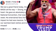 Donald Trump pays tribute to 'great friend' Hulk Hogan