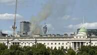 About 100 firefighters battle blaze at London's Somerset House