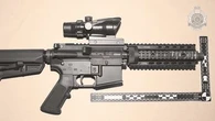 Semi-automatic rifles seized in 'high-risk' domestic violence arrest