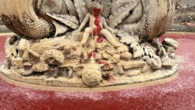 Vandals deface famous Melbourne fountain and turn water bright red