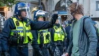'Came intent on violence': Clashes break out in massive London protest