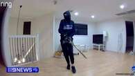 Man shown wielding massive sword in terrifying home invasion